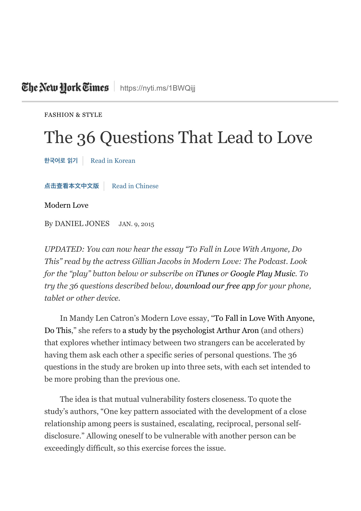 36 Questions To Fall In Love book cover