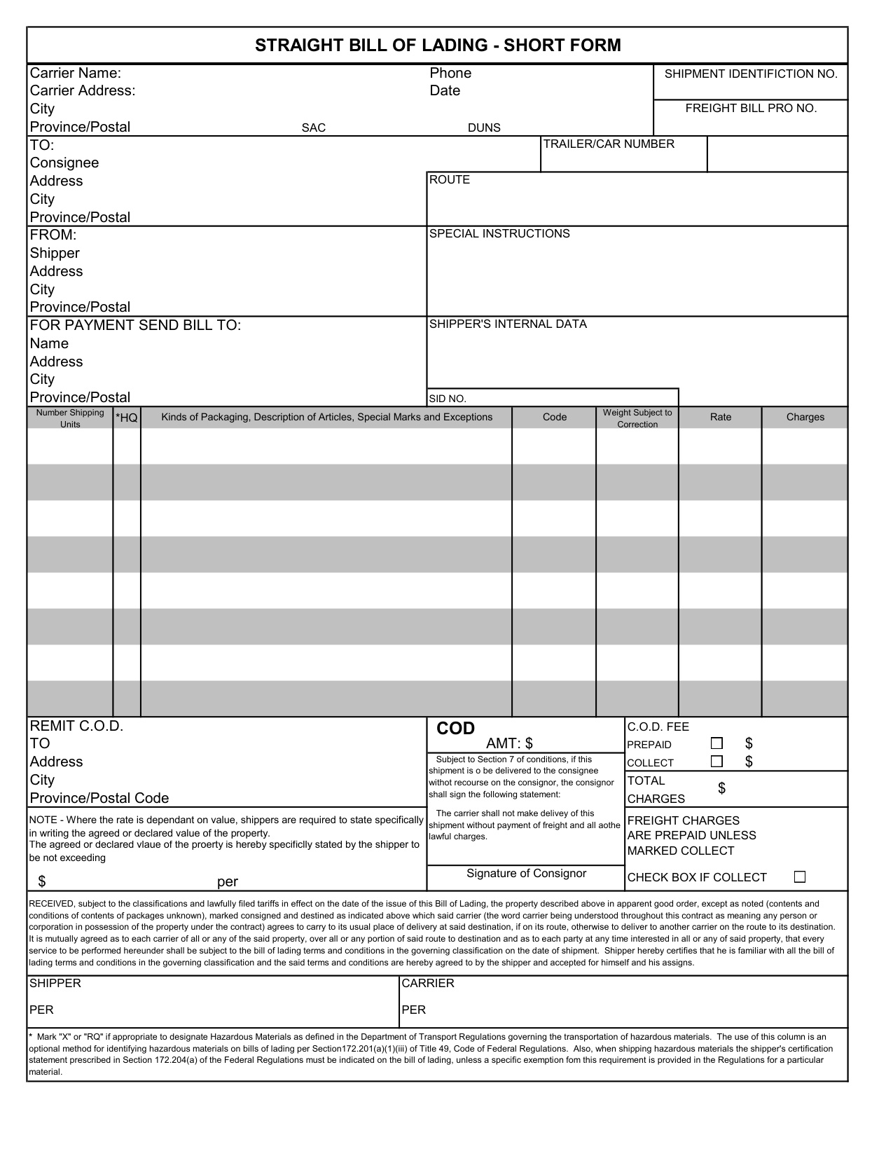 Bill Of Lading book cover