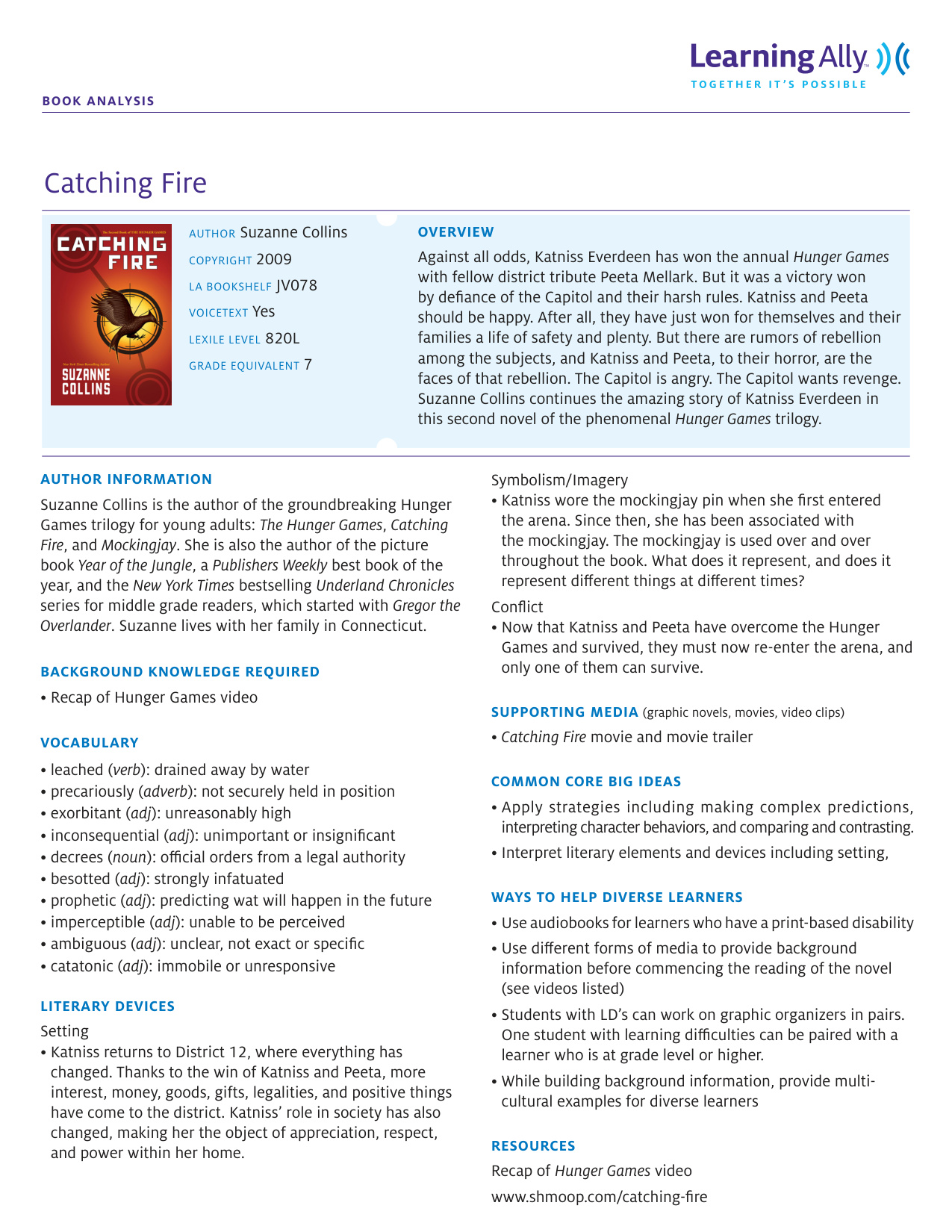 Catching Fire book cover