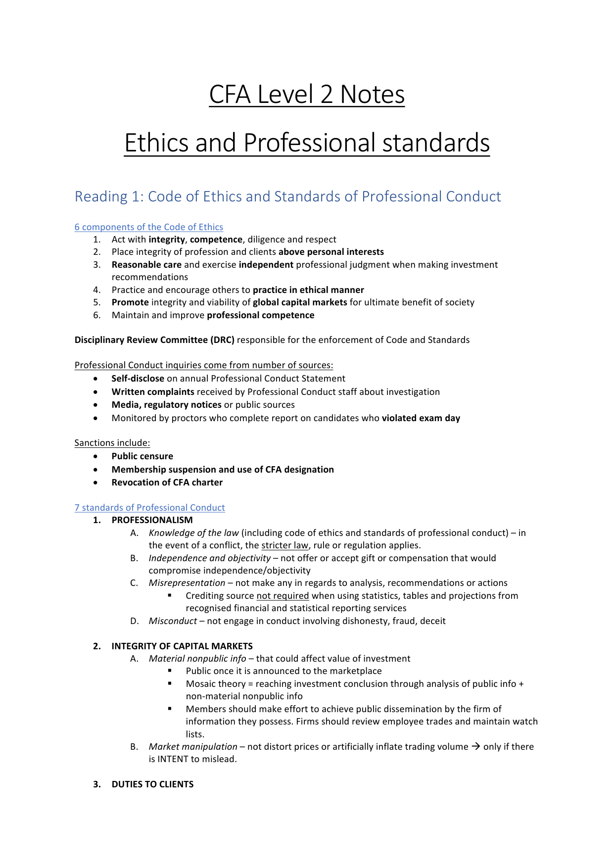 Cfa Level 2 Notes book cover