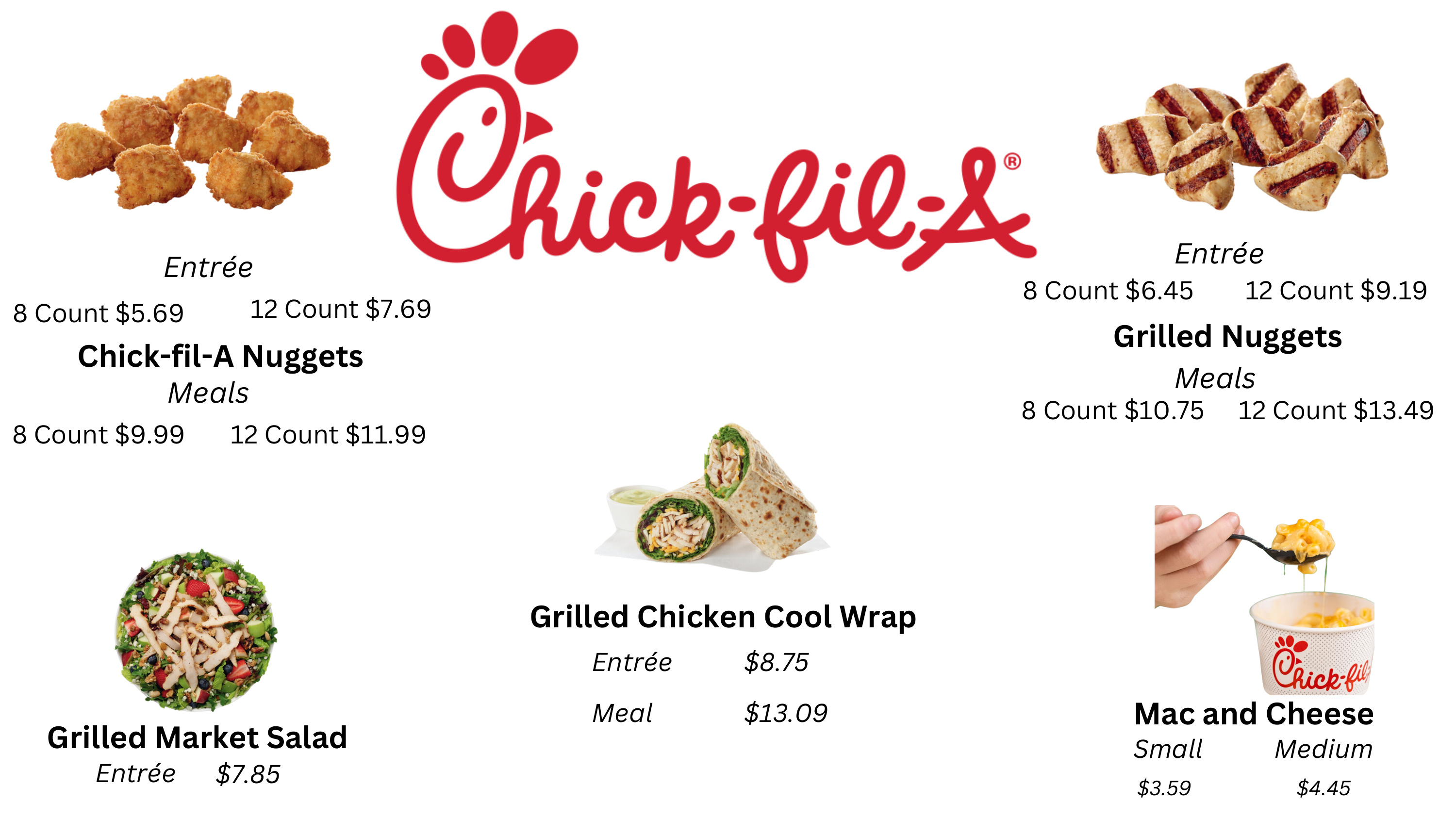 Chick-Fil-A Menu book cover