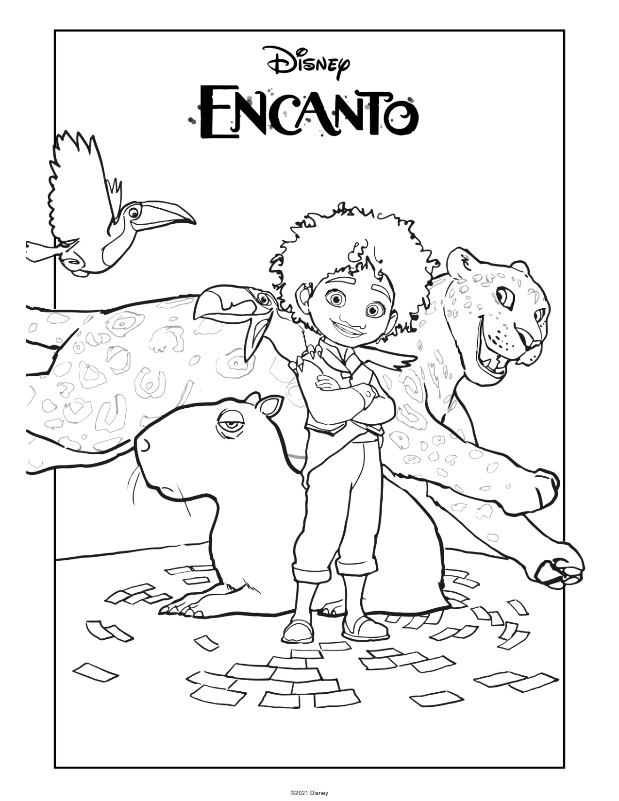 Encanto Coloring Pages book cover