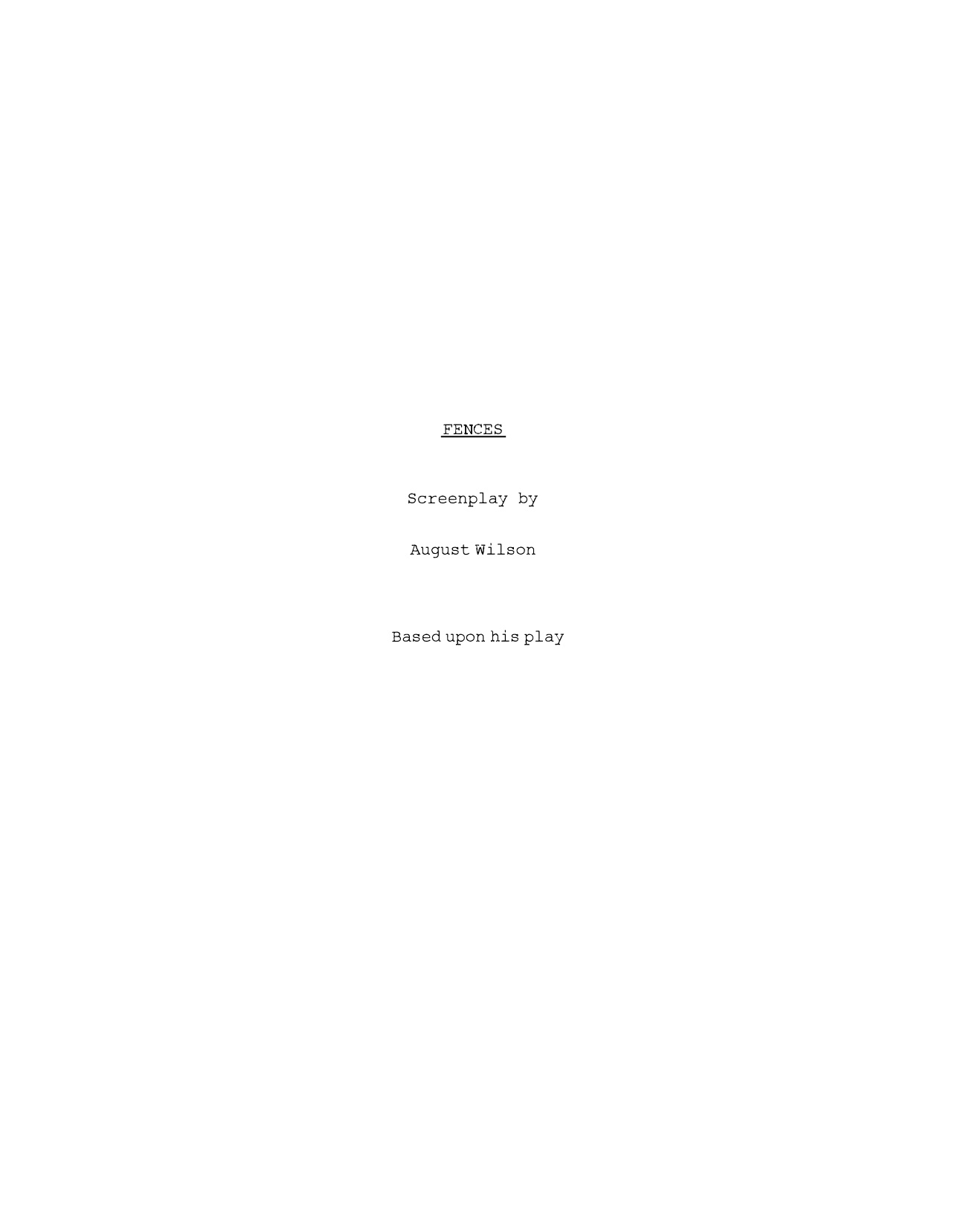 Fences book cover