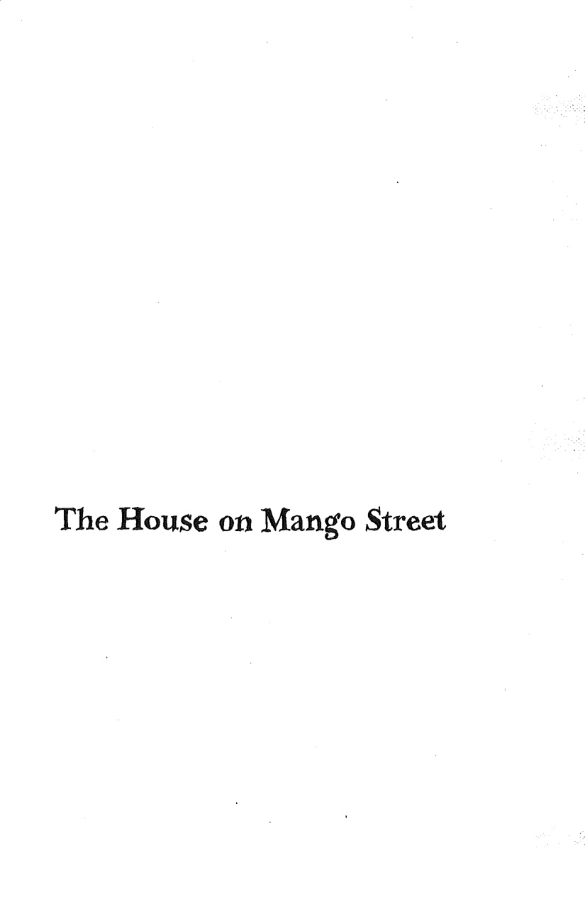 House On Mango Street book cover