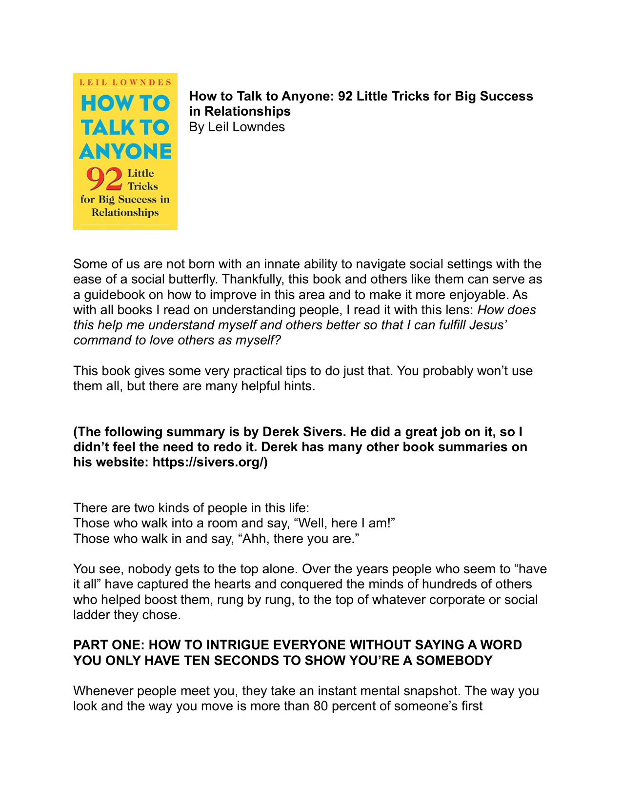 How To Talk To Anyone book cover