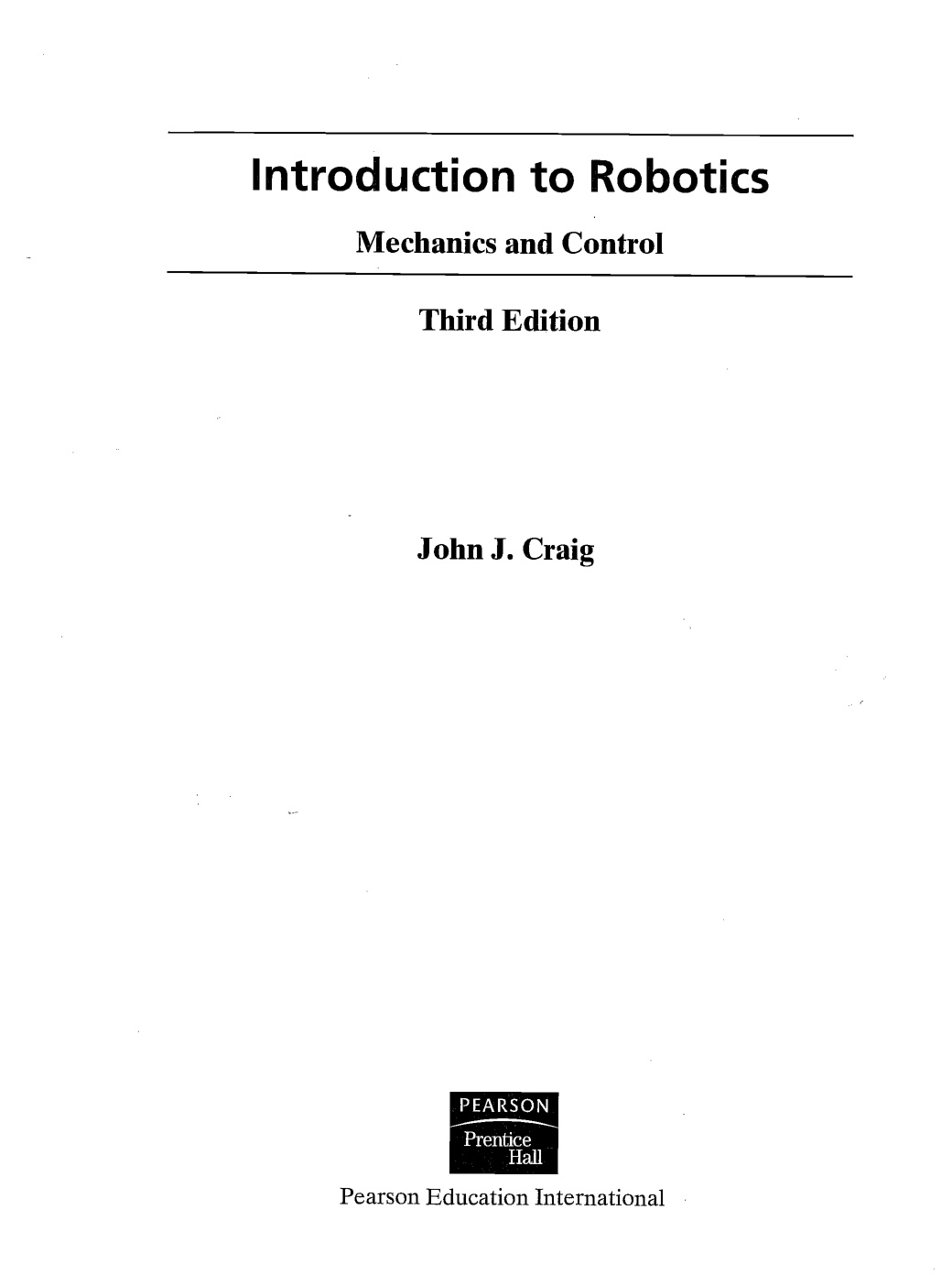 Introduction To Robotics  Stanford book cover