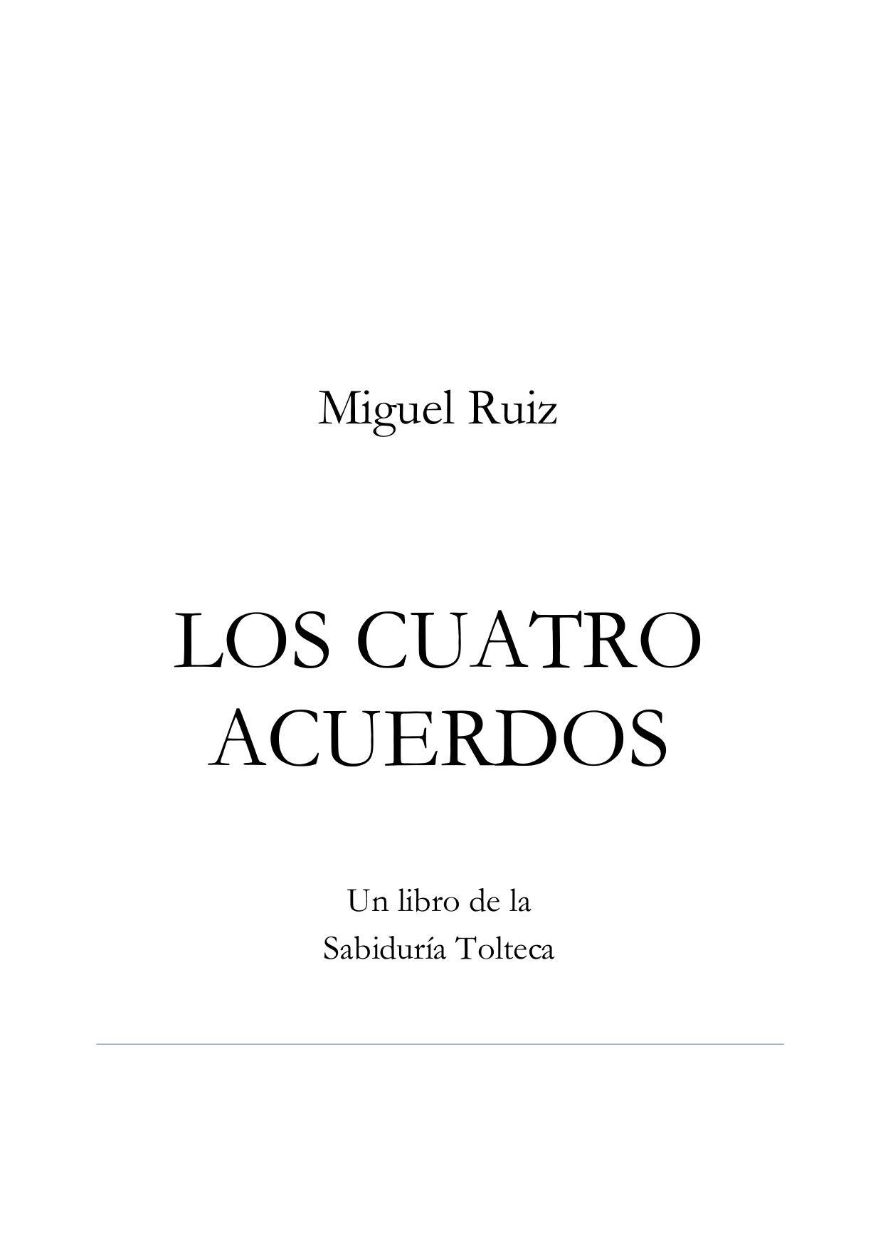 Los Cuatro Acuerdos book cover