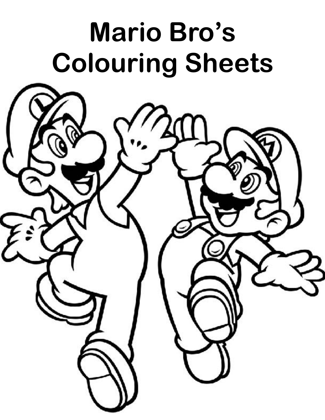 Mario Coloring Page book cover