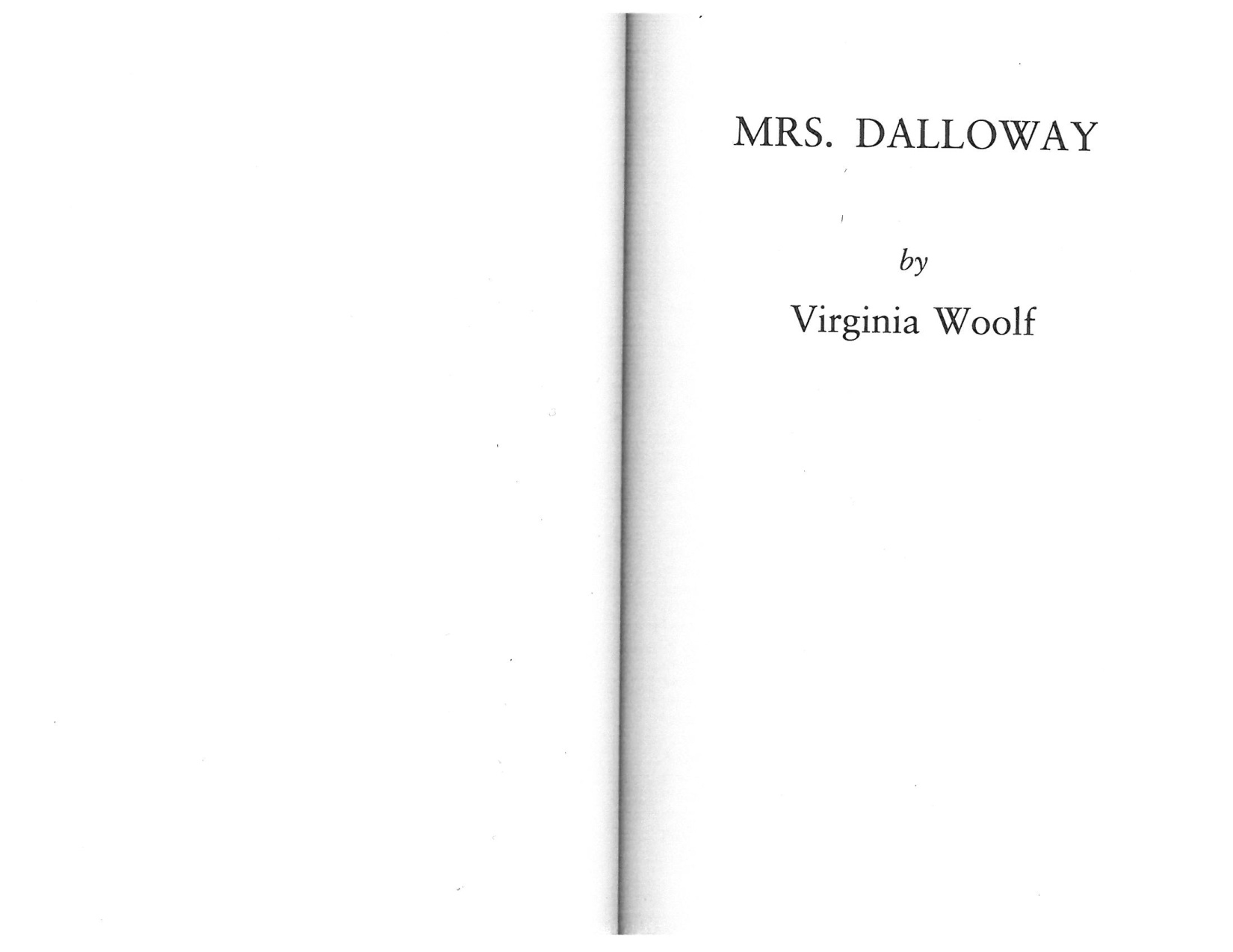 Mrs Dalloway book cover