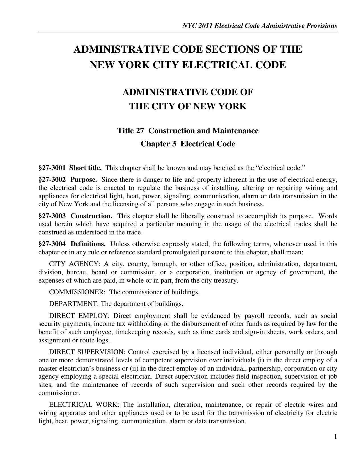 National Electrical Code 2011 book cover