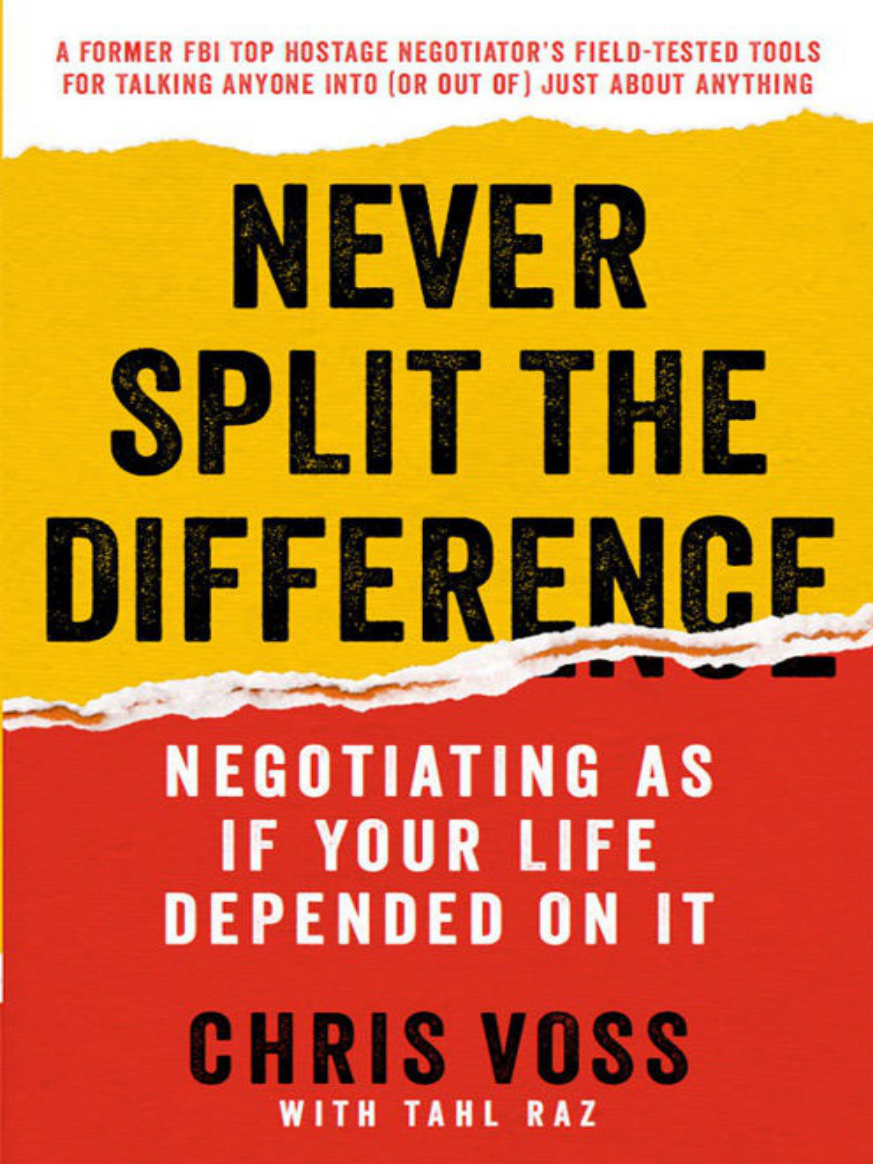 Never Split The Difference book cover