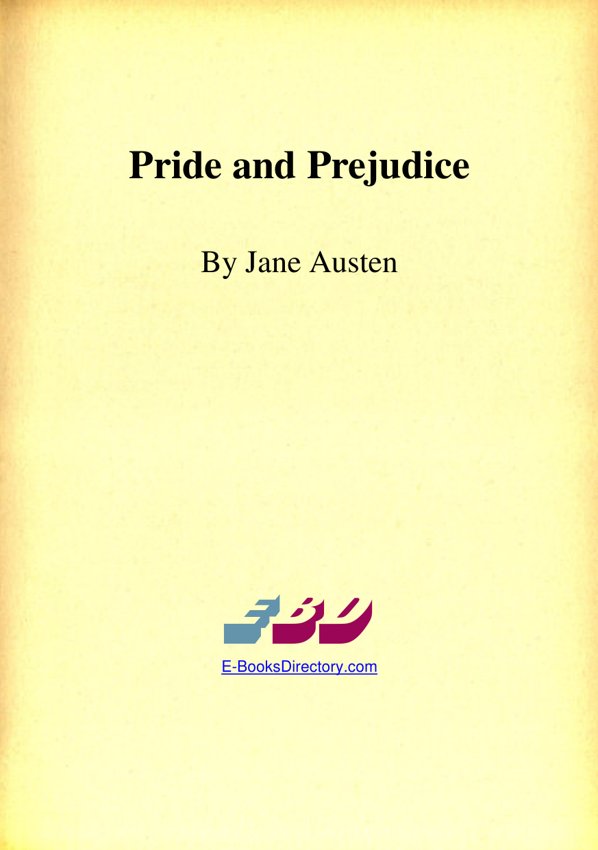 Pride And Prejudice book cover