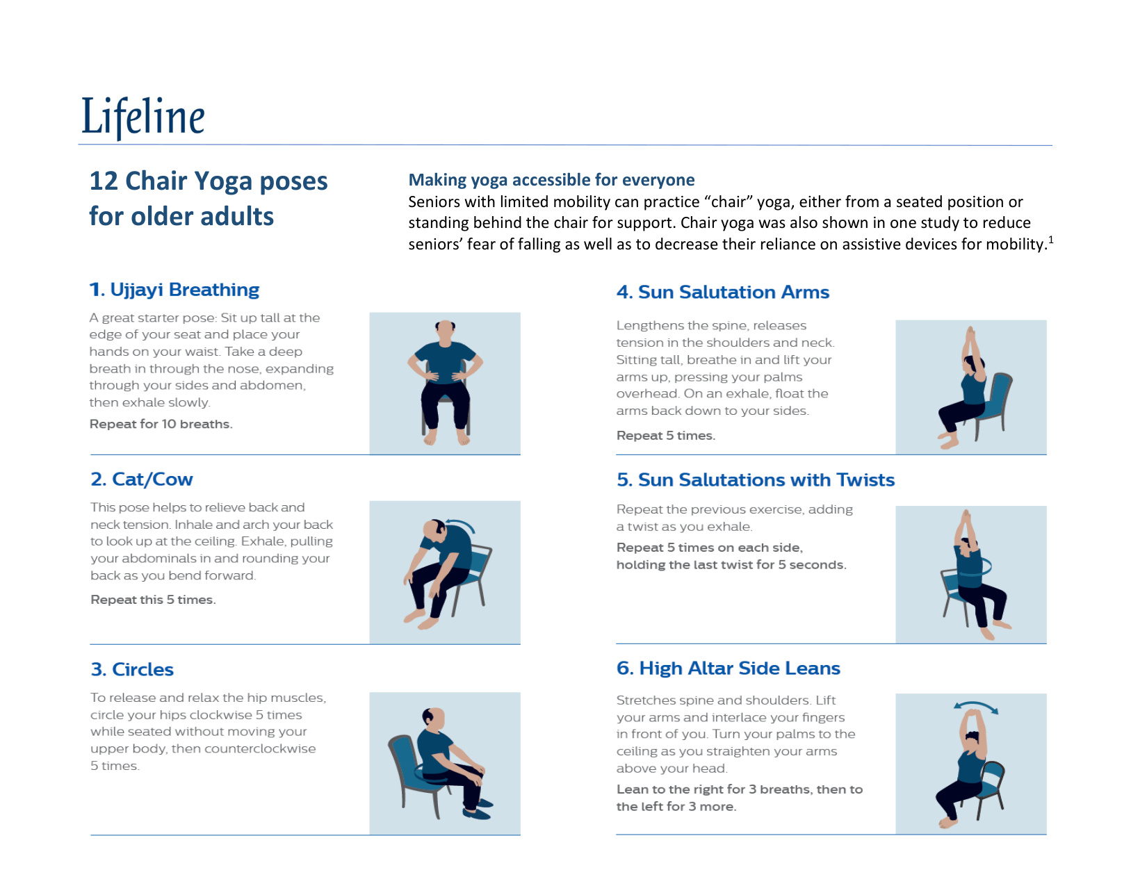 Printable Chair Yoga Poses book cover