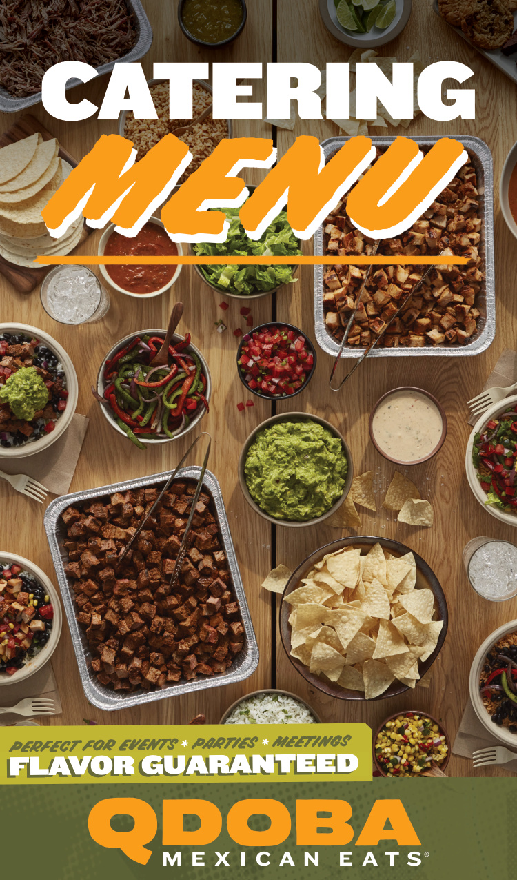 Qdoba Menu book cover