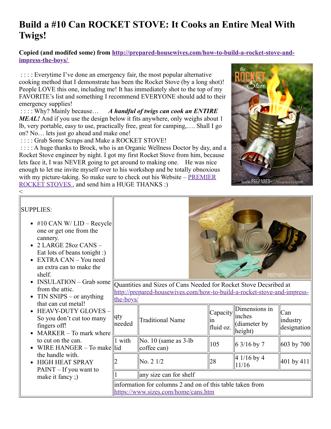 Rocket Stove Plans book cover