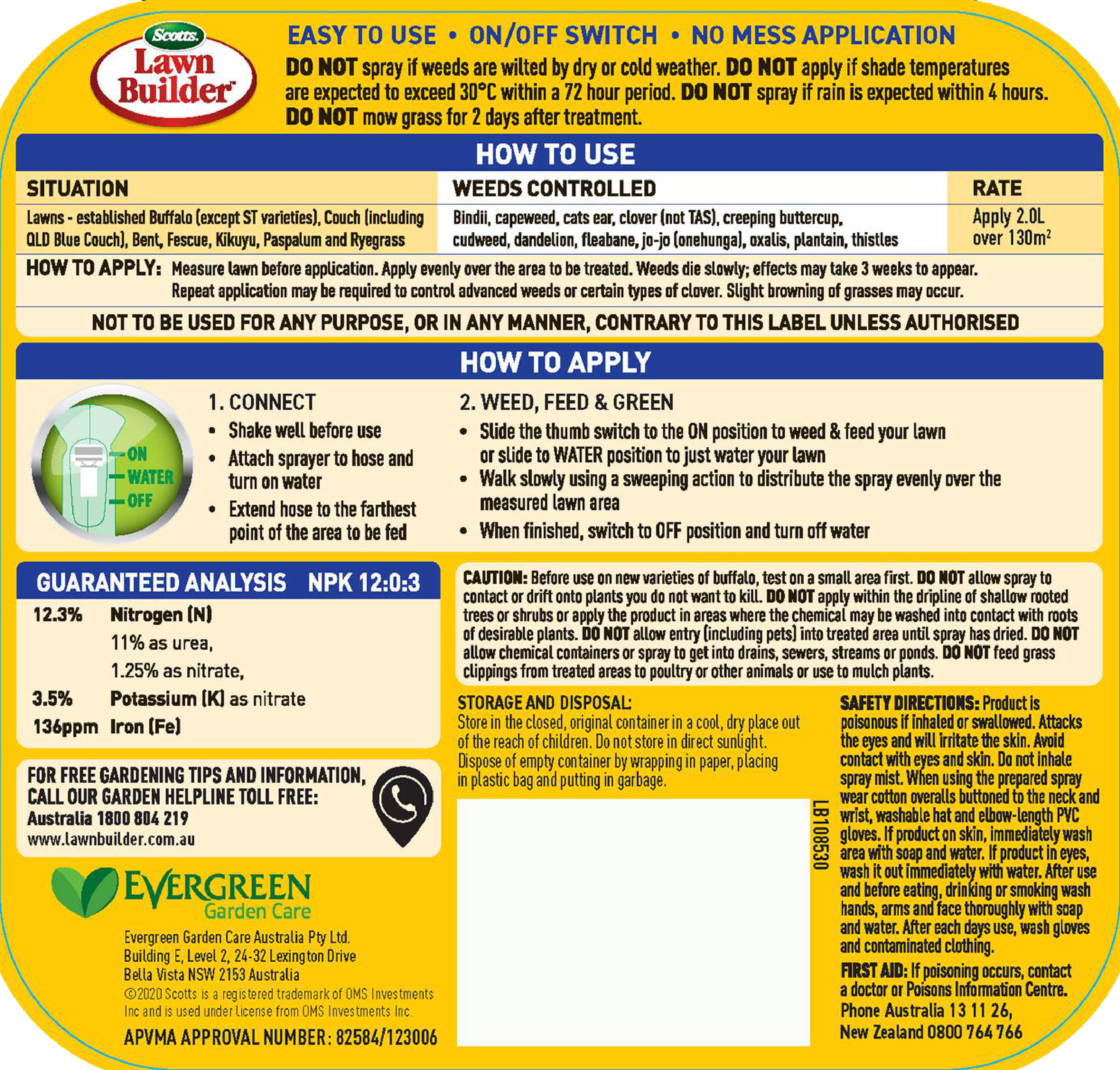 Scotts Weed And Feed Instructions book cover