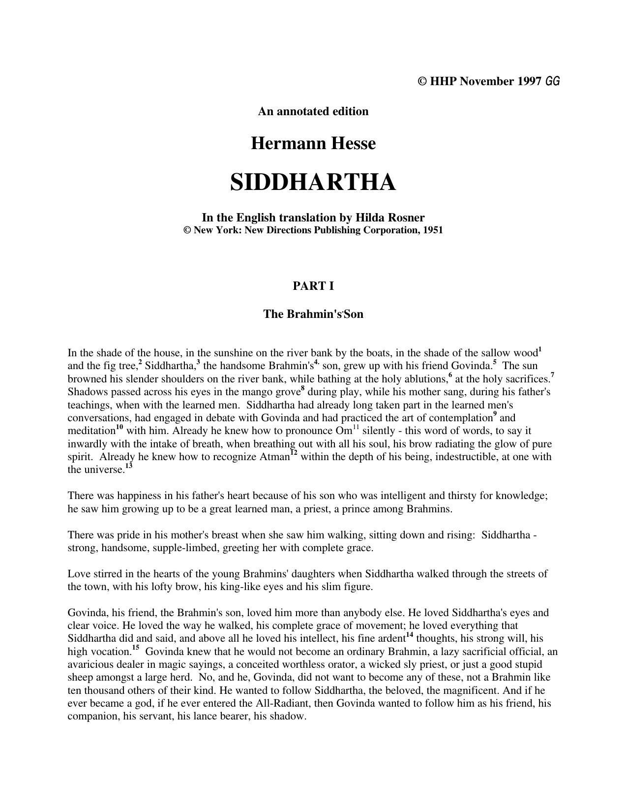 Siddhartha book cover