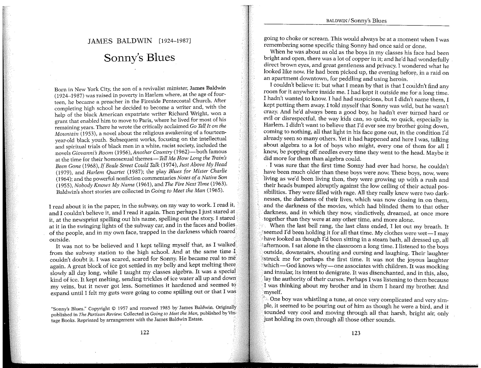 Sonnys Blues book cover