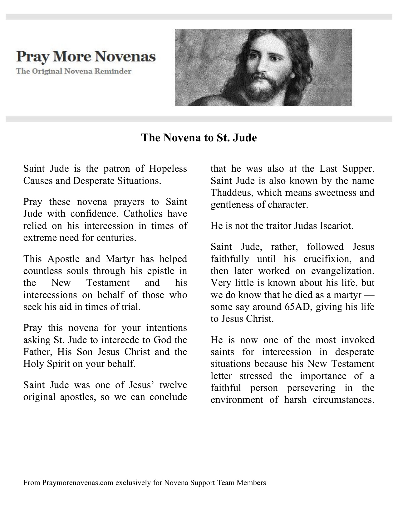 St Jude Novena Prayer 9 Days book cover