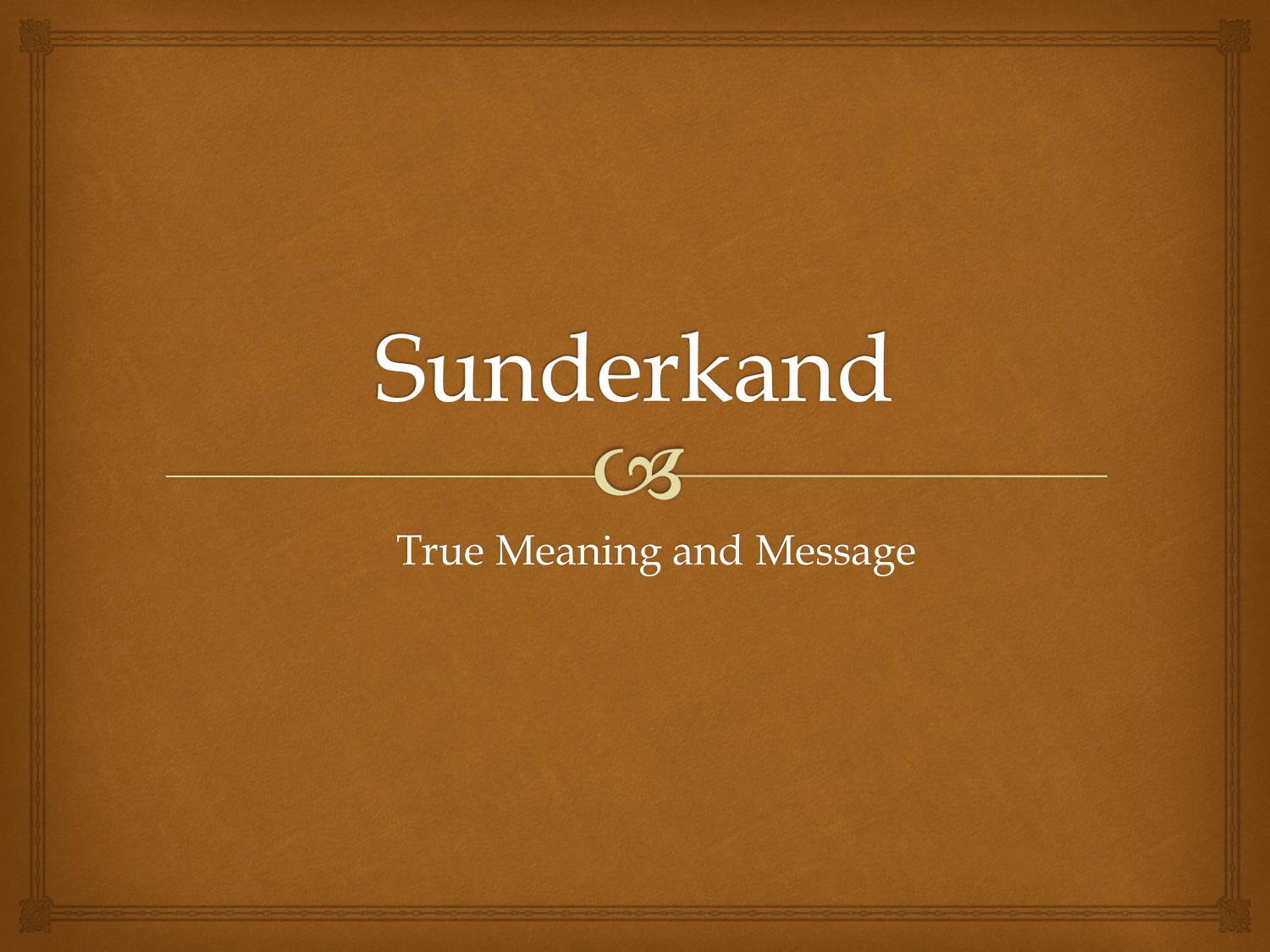 Sunderkand book cover