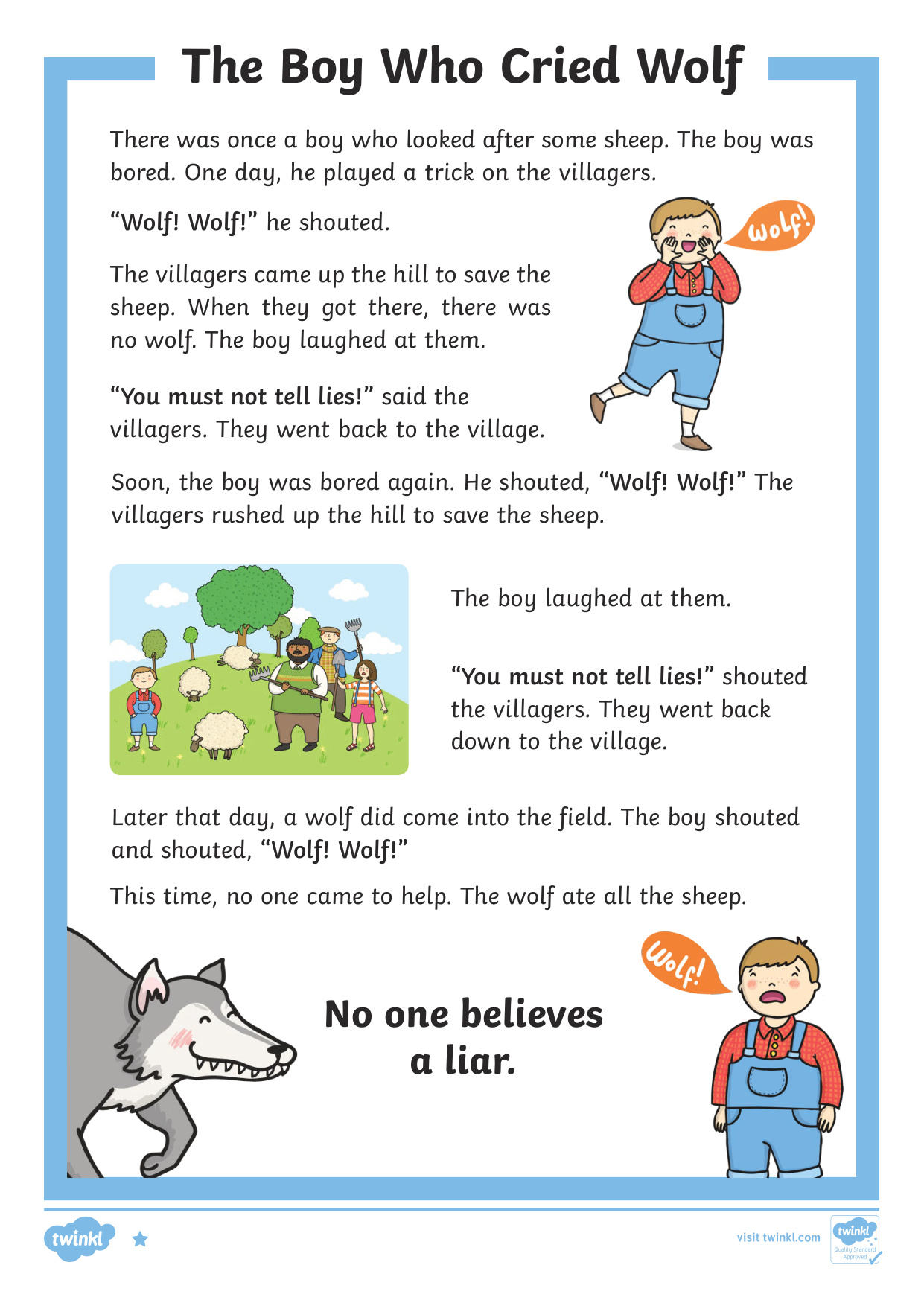 The Boy Who Cried Wolf book cover