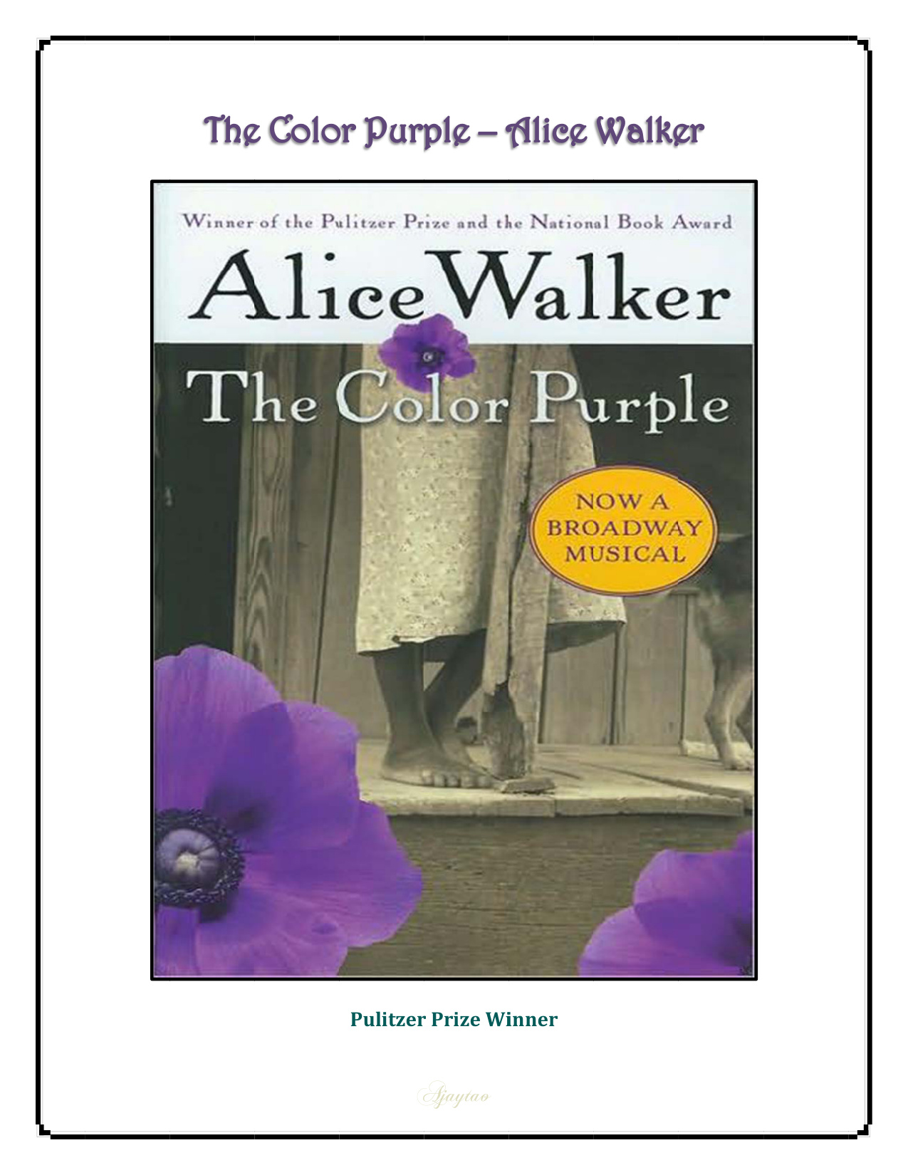 The Color Purple book cover