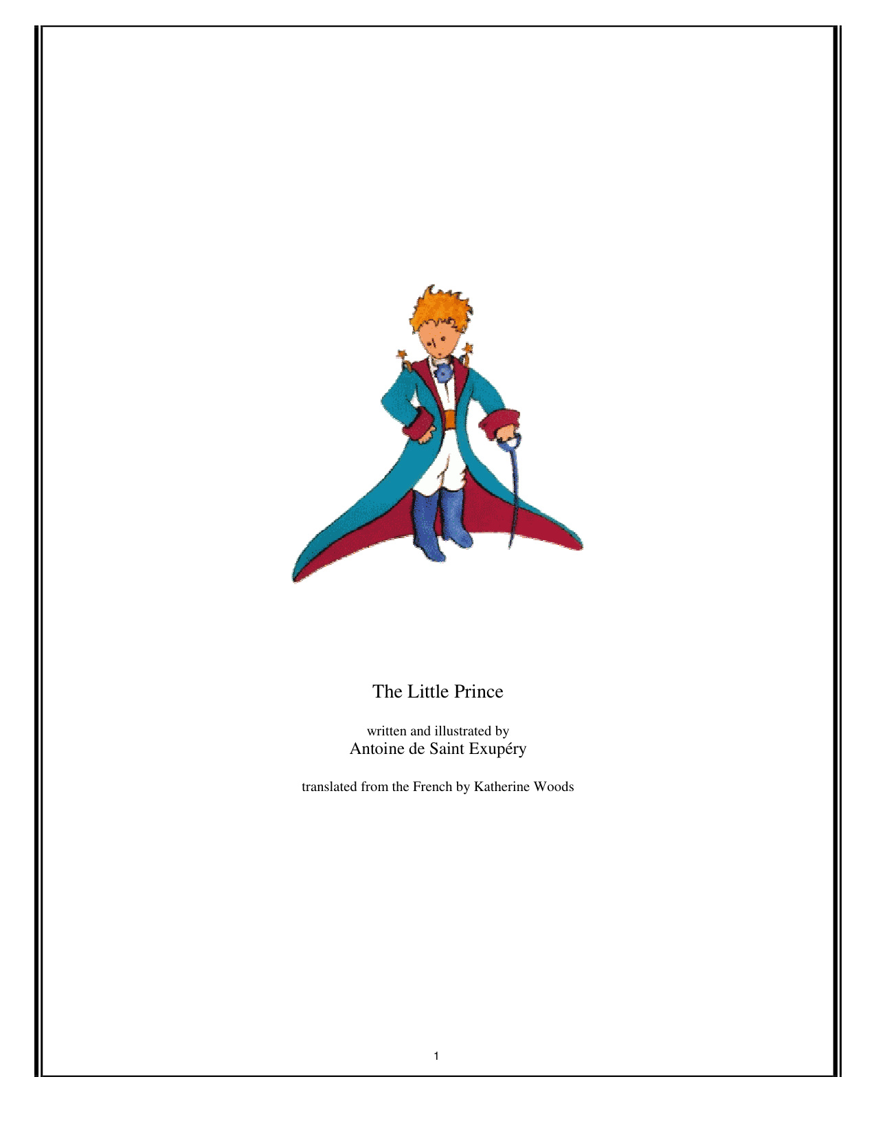 The Little Prince book cover
