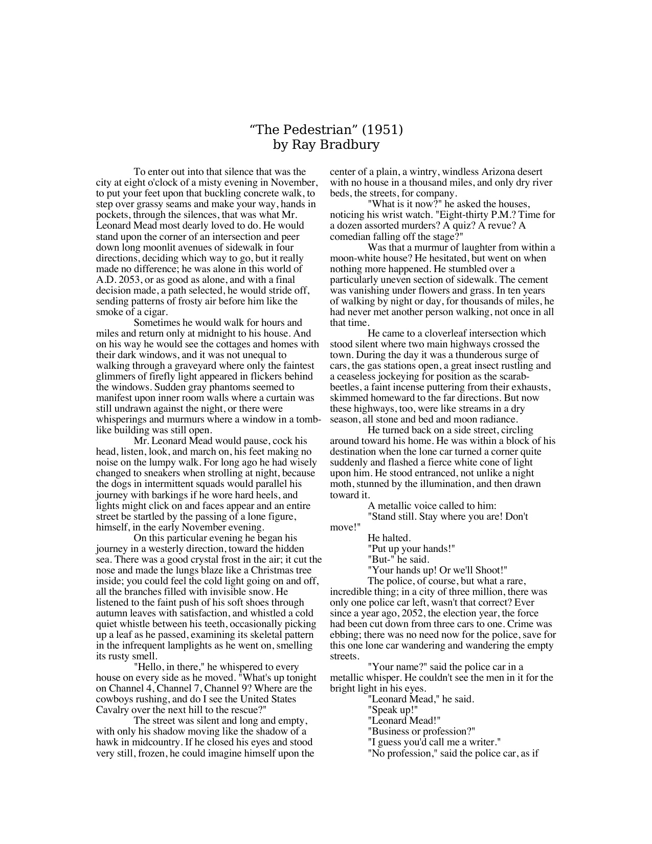 The Pedestrian book cover