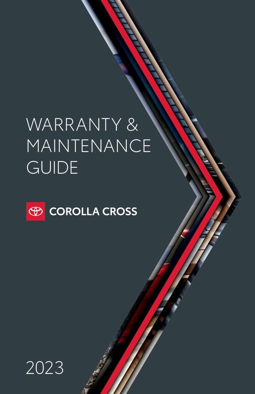 Toyota Recommended Maintenance Schedule book cover