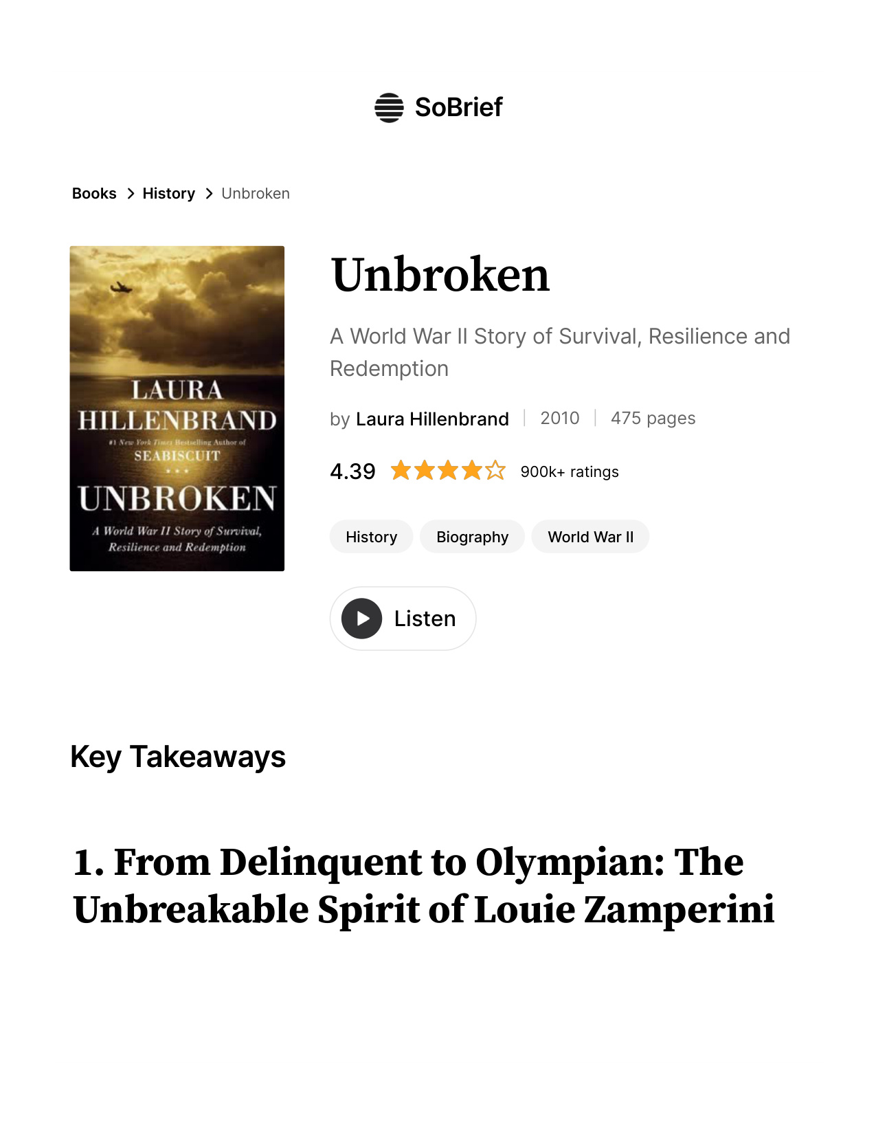 Unbroken book cover