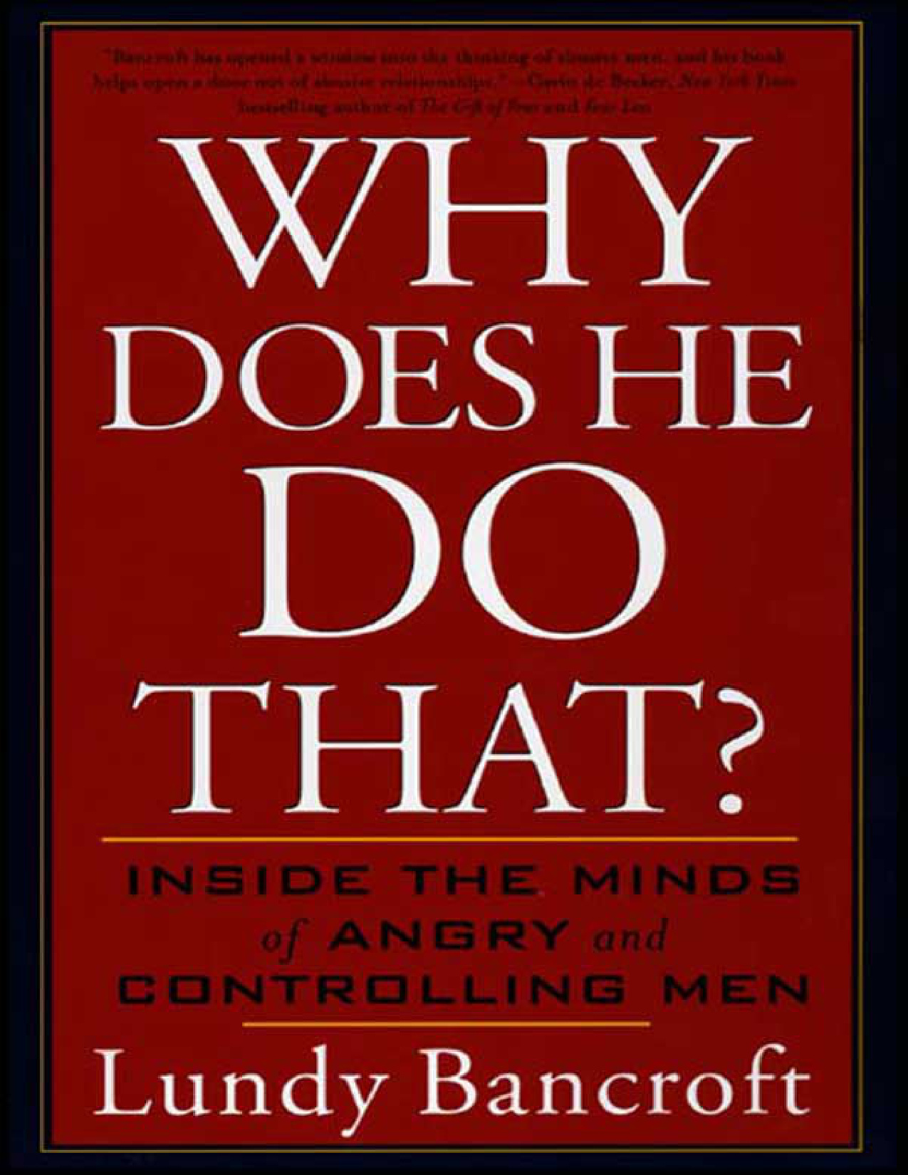 Why Does He Do That book cover