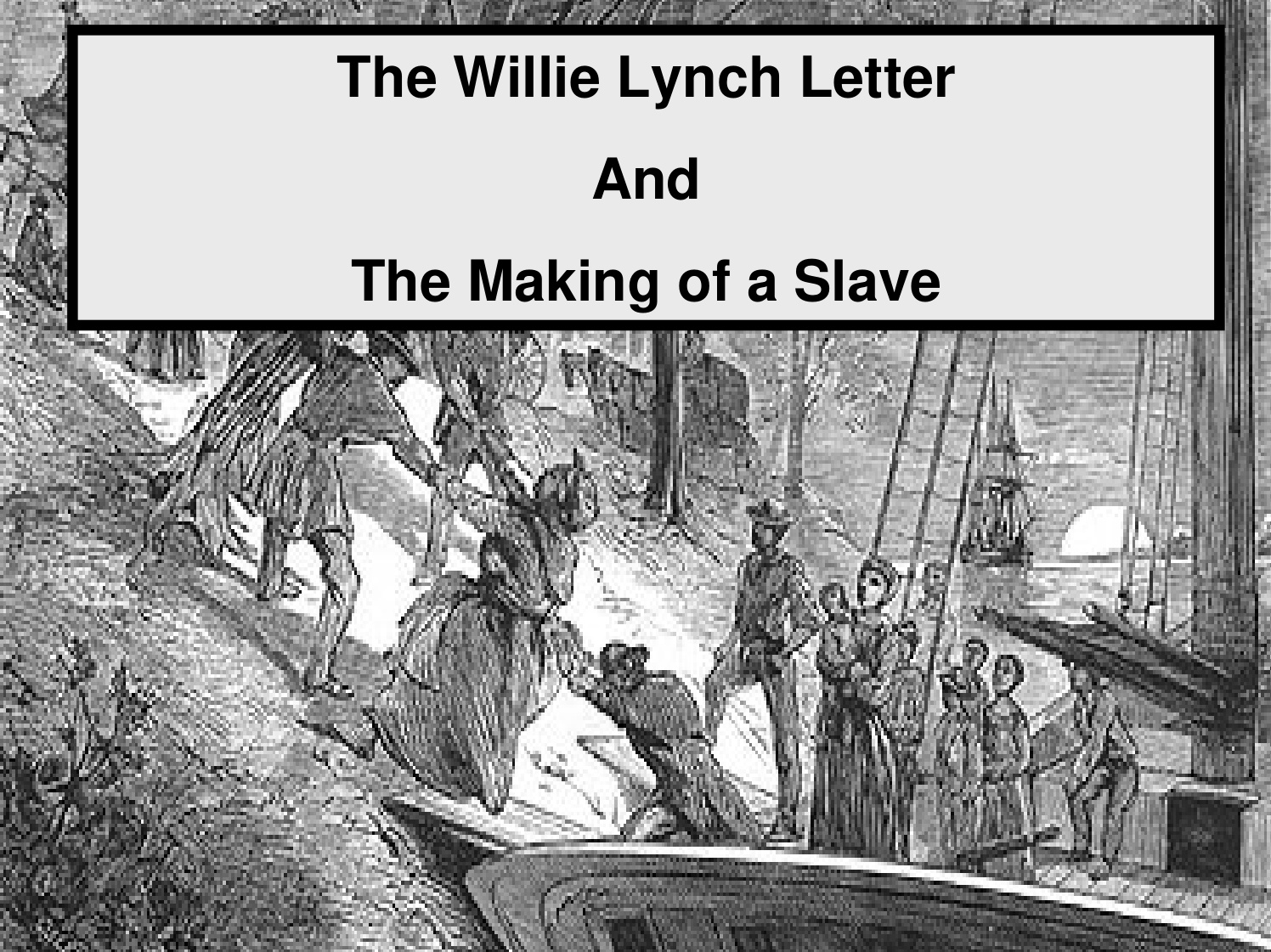 Willie Lynch Letter book cover