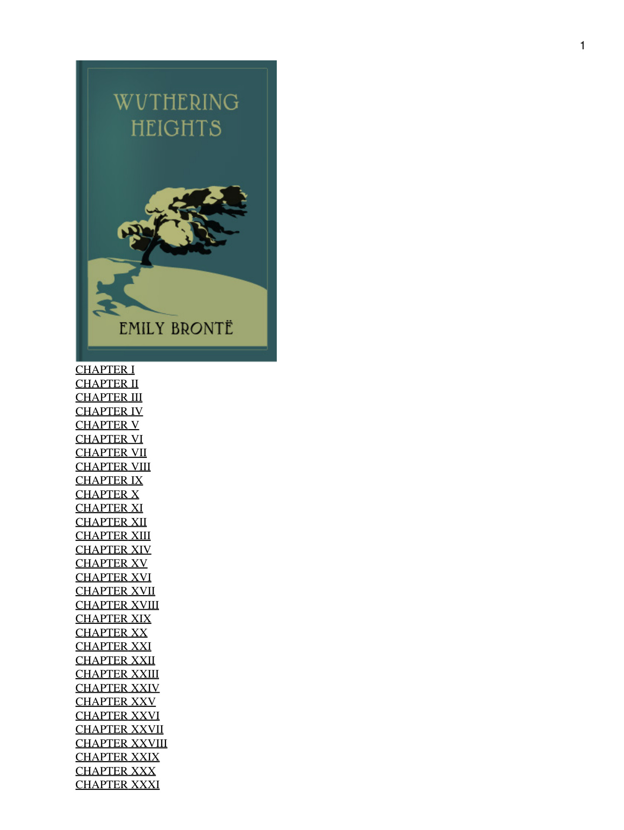 Wuthering Heights book cover